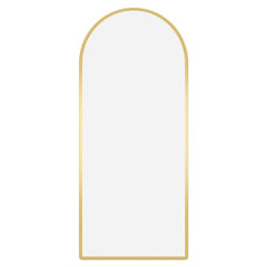 DUMOS 64x21 Arched Full-Length Mirror, Floor/Wall Mount, Shatterproof Glass