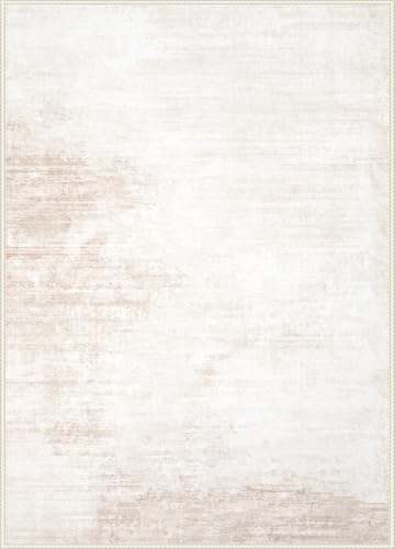 Modern Abstract Washable Area Rug 6x9: Soft, Non-Slip, Stain Resistant for Living Room