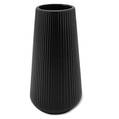 GUKJOB White Ceramic Vase for Pampas Grass, Modern Minimalist Home Decor