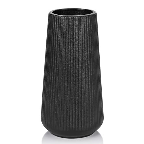 GUKJOB White Ceramic Vase for Pampas Grass, Modern Minimalist Home Decor