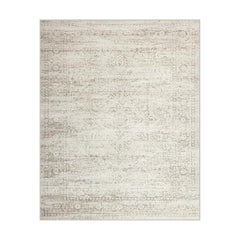 Luxury Washable Faux Wool Area Rug: Ultra Soft, Non-Slip Vintage Print