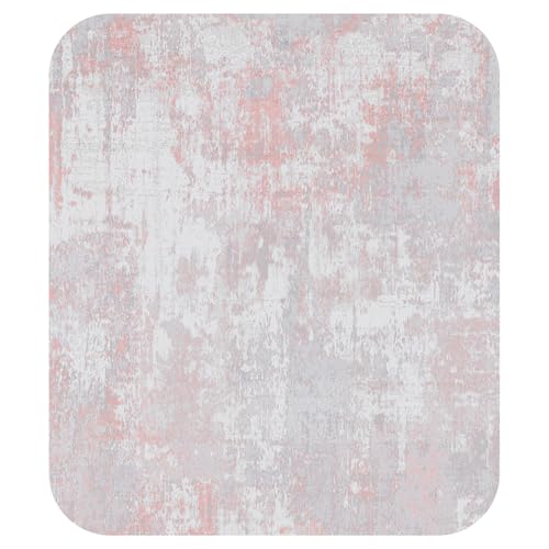 RELEANY Washable Abstract 8'x10' Area Rug, Non-Slip Soft Low-Pile Carpet, Blue-Gray
