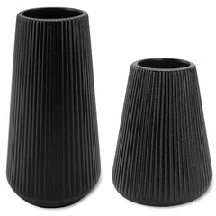 GUKJOB White Ceramic Vase for Pampas Grass, Modern Minimalist Home Decor