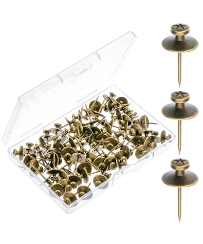 Heavy-Duty Double-Headed Black Picture Hanging Nails, 50 Pack, Secure Wall Hangers
