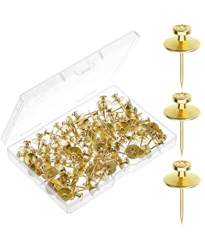 Heavy-Duty Double-Headed Black Picture Hanging Nails, 50 Pack, Secure Wall Hangers