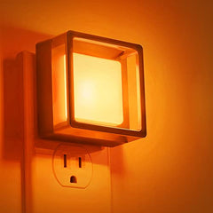 DORESshop Dimmable LED Plug-In Night Lights 2-Pack, Dusk-to-Dawn Sensor, Soft White