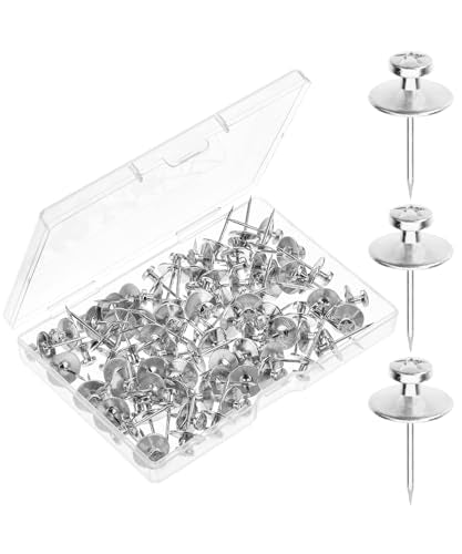Heavy-Duty Double-Headed Black Picture Hanging Nails, 50 Pack, Secure Wall Hangers