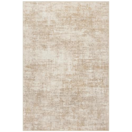 Large Washable 8x10 Area Rug: Modern Abstract Soft Anti-Skid Carpet for Home