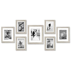 Americanflat 10-Piece Black Gallery Wall Picture Frame Set with Shatter-Resistant Glass