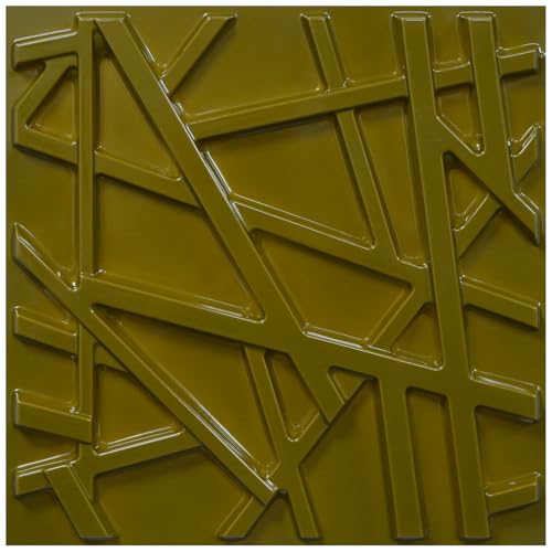 33-Pack Black 3D Textured PVC Wall Panels for Modern Home Decor 12x12