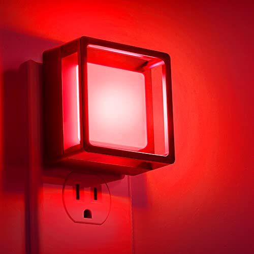 DORESshop Dimmable LED Plug-In Night Lights 2-Pack, Dusk-to-Dawn Sensor, Soft White