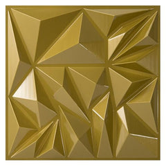 Art3d 33-Pack White 3D Diamond Textured PVC Wall Panels Modern Interior Decor