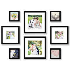 Americanflat 10-Piece Black Gallery Wall Picture Frame Set with Shatter-Resistant Glass