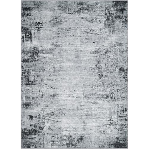 Modern Abstract Washable 8x10 Area Rug for Living Room, Non-Slip, Stain Resistant