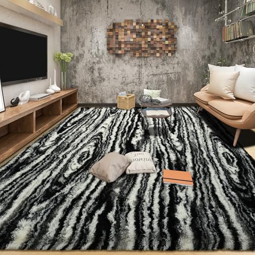 Tepook Super Soft Fluffy Shaggy Area Rug - Non-Slip, Plush Comfort for Bedroom, Living Room