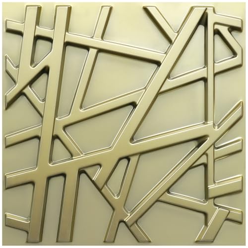 33-Pack Black 3D Textured PVC Wall Panels for Modern Home Decor 12x12