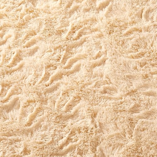 Ophanie Soft Fluffy Shag Area Rug, Non-Slip, Thick, Grey, 8x10 Feet