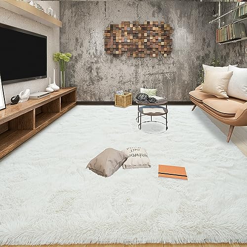 Tepook Super Soft Fluffy Shaggy Area Rug - Non-Slip, Plush Comfort for Bedroom, Living Room