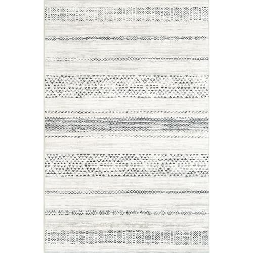 Moroccan Washable Non-Slip Soft Low Pile 8x10 Area Rug