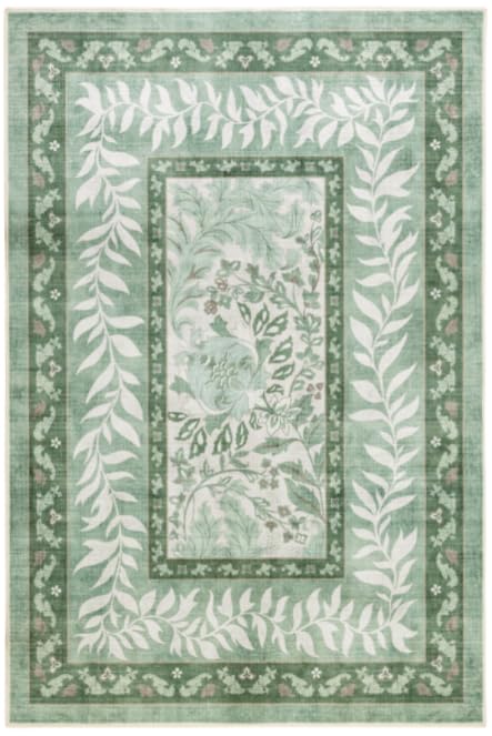 Premium Washable 8x10 Area Rug: Stain-Resistant, Non-Slip, Durable, Ultra-Thin Black