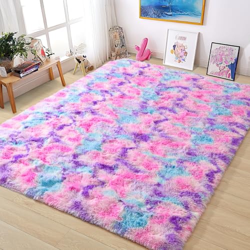 Tepook Super Soft Fluffy Shaggy Area Rug - Non-Slip, Plush Comfort for Bedroom, Living Room