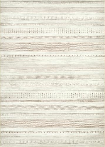 Boraya 5x7 Washable Boho Moroccan Farmhouse Rug – Ultra Soft Geometric Area Carpet