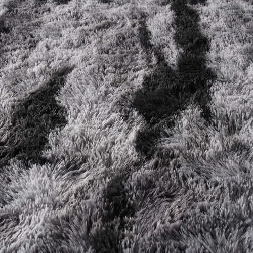 Ultra Soft Fluffy Tie-Dyed Shag Area Rug for Living Room