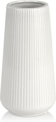 GUKJOB White Ceramic Vase for Pampas Grass, Modern Minimalist Home Decor