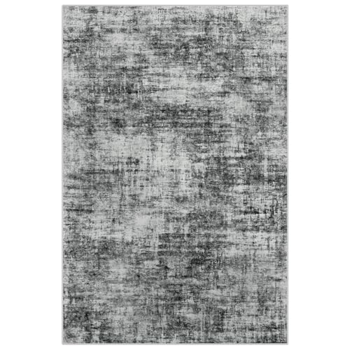 Large Washable 8x10 Area Rug: Modern Abstract Soft Anti-Skid Carpet for Home