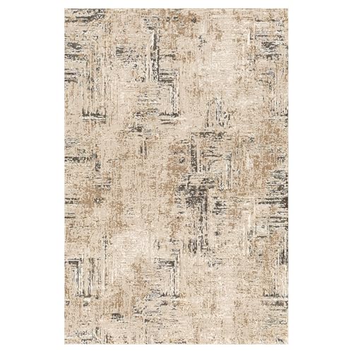 Rugflix Washable 8x10 Modern Abstract Area Rug for Living Room, Stain-Resistant Low Pile