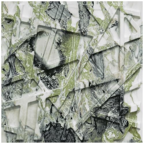 33-Pack Black 3D Textured PVC Wall Panels for Modern Home Decor 12x12