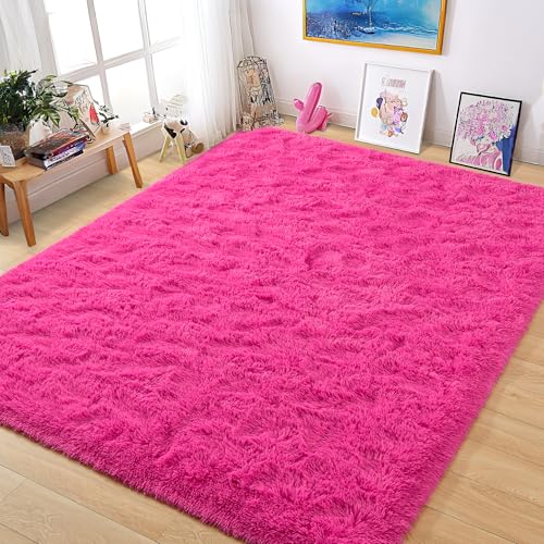 Tepook Super Soft Fluffy Shaggy Area Rug - Non-Slip, Plush Comfort for Bedroom, Living Room