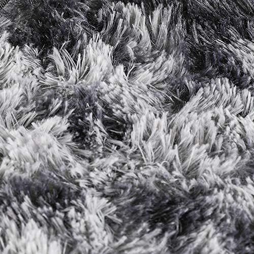 Ophanie Soft Fluffy Shag Area Rug, Non-Slip, Thick, Grey, 8x10 Feet