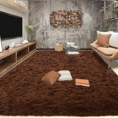Tepook Super Soft Fluffy Shaggy Area Rug - Non-Slip, Plush Comfort for Bedroom, Living Room