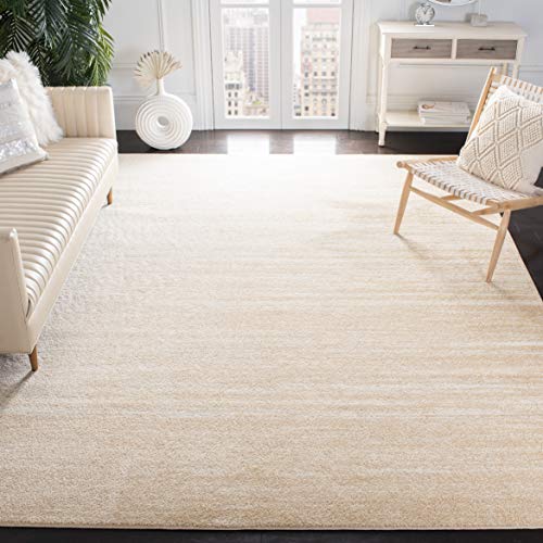 SAFAVIEH Adirondack Sage Ivory Area Rug: Modern Ombre, Non-Shedding, Easy Clean
