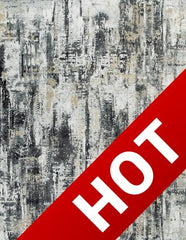 Large Washable 8x10 Area Rug: Modern Abstract Soft Anti-Skid Carpet for Home
