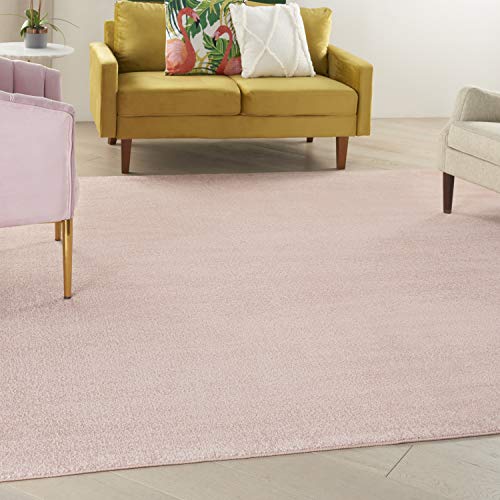 Nourison Essentials Ivory Beige Indoor/Outdoor Area Rug - Easy Clean, Non-Shedding, 8'x10' Versatile Decor