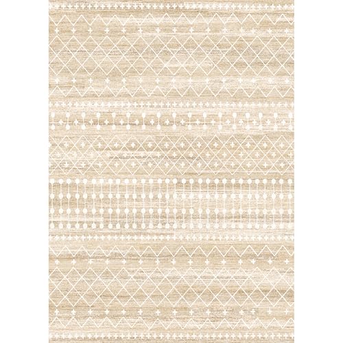 Moroccan Washable Non-Slip Soft Low Pile 8x10 Area Rug