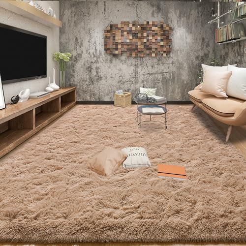 Tepook Super Soft Fluffy Shaggy Area Rug - Non-Slip, Plush Comfort for Bedroom, Living Room