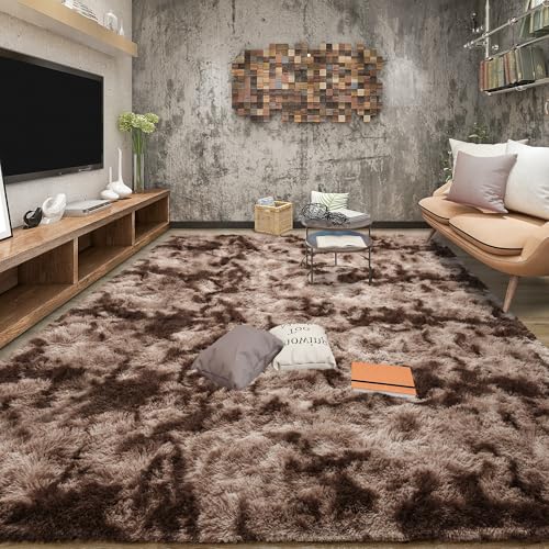 Tepook Super Soft Fluffy Shaggy Area Rug - Non-Slip, Plush Comfort for Bedroom, Living Room