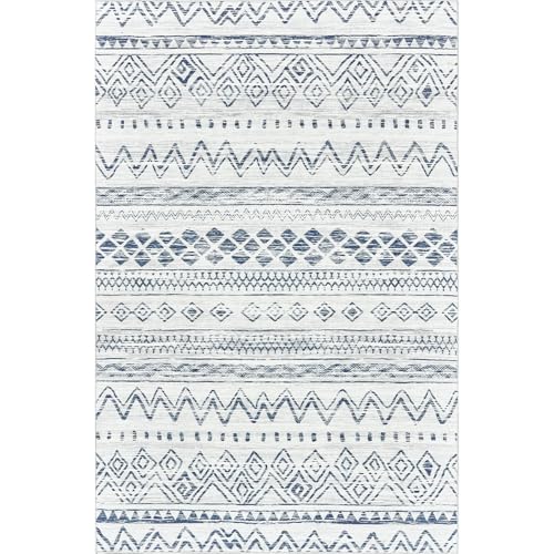 Moroccan Washable Non-Slip Soft Low Pile 8x10 Area Rug