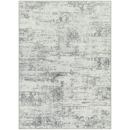Modern Abstract Washable 8x10 Area Rug for Living Room, Non-Slip, Stain Resistant