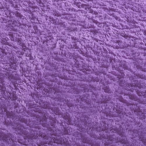 Ophanie Soft Fluffy Shag Area Rug, Non-Slip, Thick, Grey, 8x10 Feet