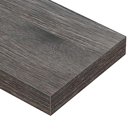 QEEIG Rustic Farmhouse 16-inch Floating Wall Shelves - Set of 3