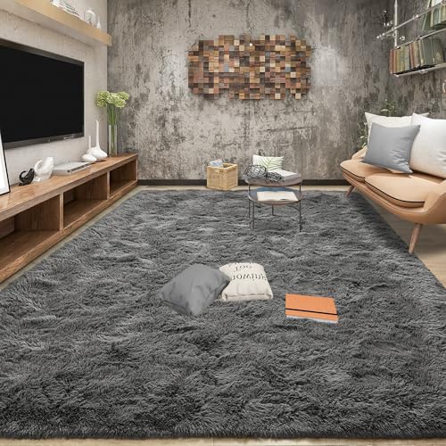 Tepook Super Soft Fluffy Shaggy Area Rug - Non-Slip, Plush Comfort for Bedroom, Living Room