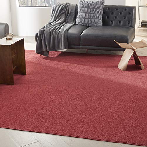 Nourison Essentials Ivory Beige Indoor/Outdoor Area Rug - Easy Clean, Non-Shedding, 8'x10' Versatile Decor