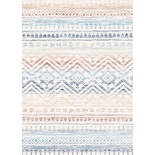 Moroccan Washable Non-Slip Soft Low Pile 8x10 Area Rug