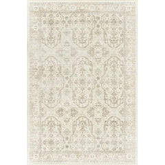 Soalmost Washable Area Rug 8x10, Soft Vintage Beige Carpet for Living Room, Non-Slip, Stain-Resistant