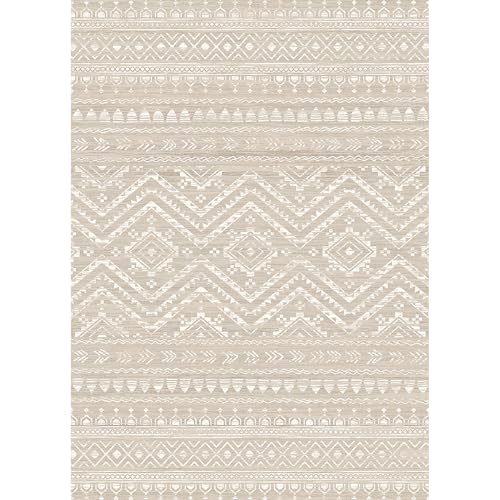 Moroccan Washable Non-Slip Soft Low Pile 8x10 Area Rug