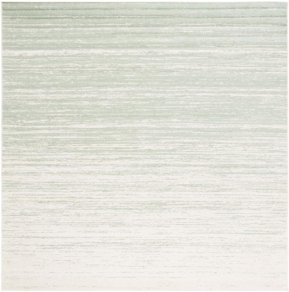 SAFAVIEH Adirondack Sage Ivory Area Rug: Modern Ombre, Non-Shedding, Easy Clean